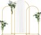 3-Piece Metal Wedding Arch Backdrop Stand Set - Adjustable Floral & Balloon Arch Frames for Weddings, Parties, Indoor/Outdoor Event Decor